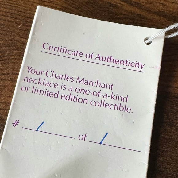 Vintage Charles Marchant Blue Aurora Crystal Hand Cut Long Opera Bead Necklace - Picture 11 of 11